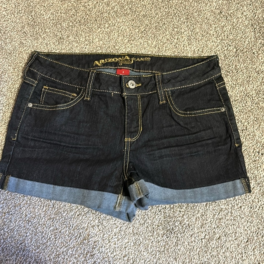 Arizona Jean Company Dark Wash Jean Shorts Size Junior’s 5